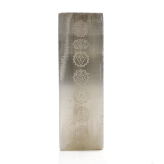 Selenite Block Lamp 25cm - Chakra Lamp From Witch, Please!