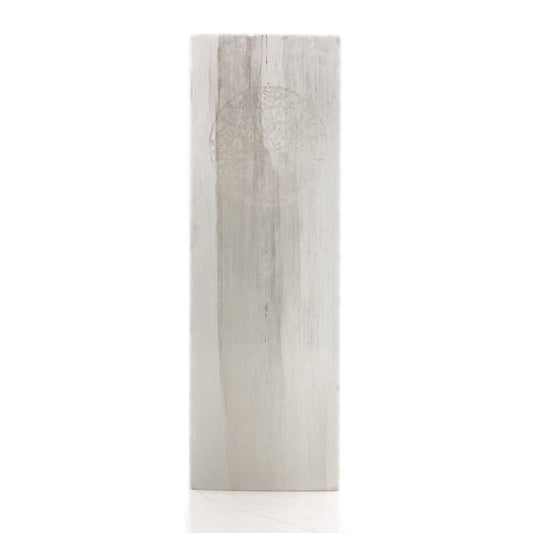 Selenite Block Lamp 25cm - Tree of Life From Witch, Please!