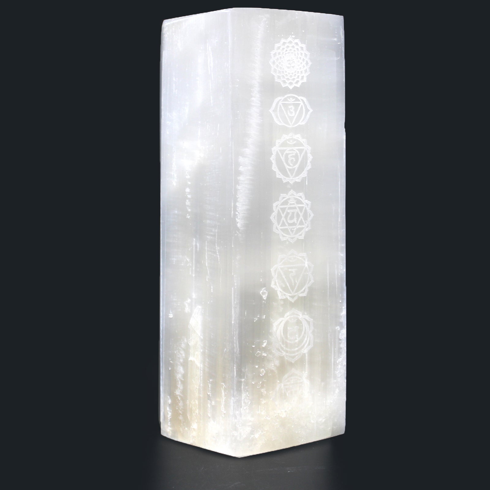 Selenite Block Lamp 25cm - Chakra Lamp From Witch, Please!