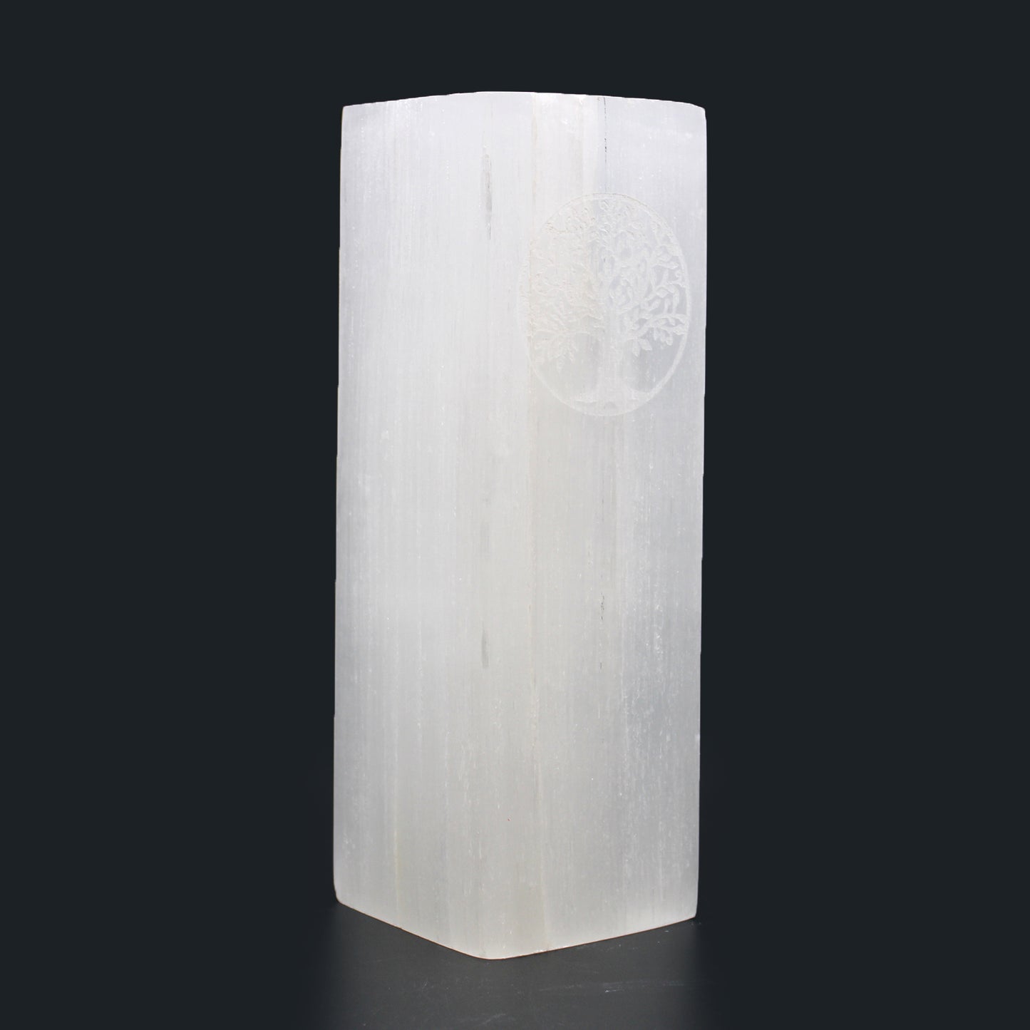 Selenite Block Lamp 25cm - Tree of Life From Witch, Please!