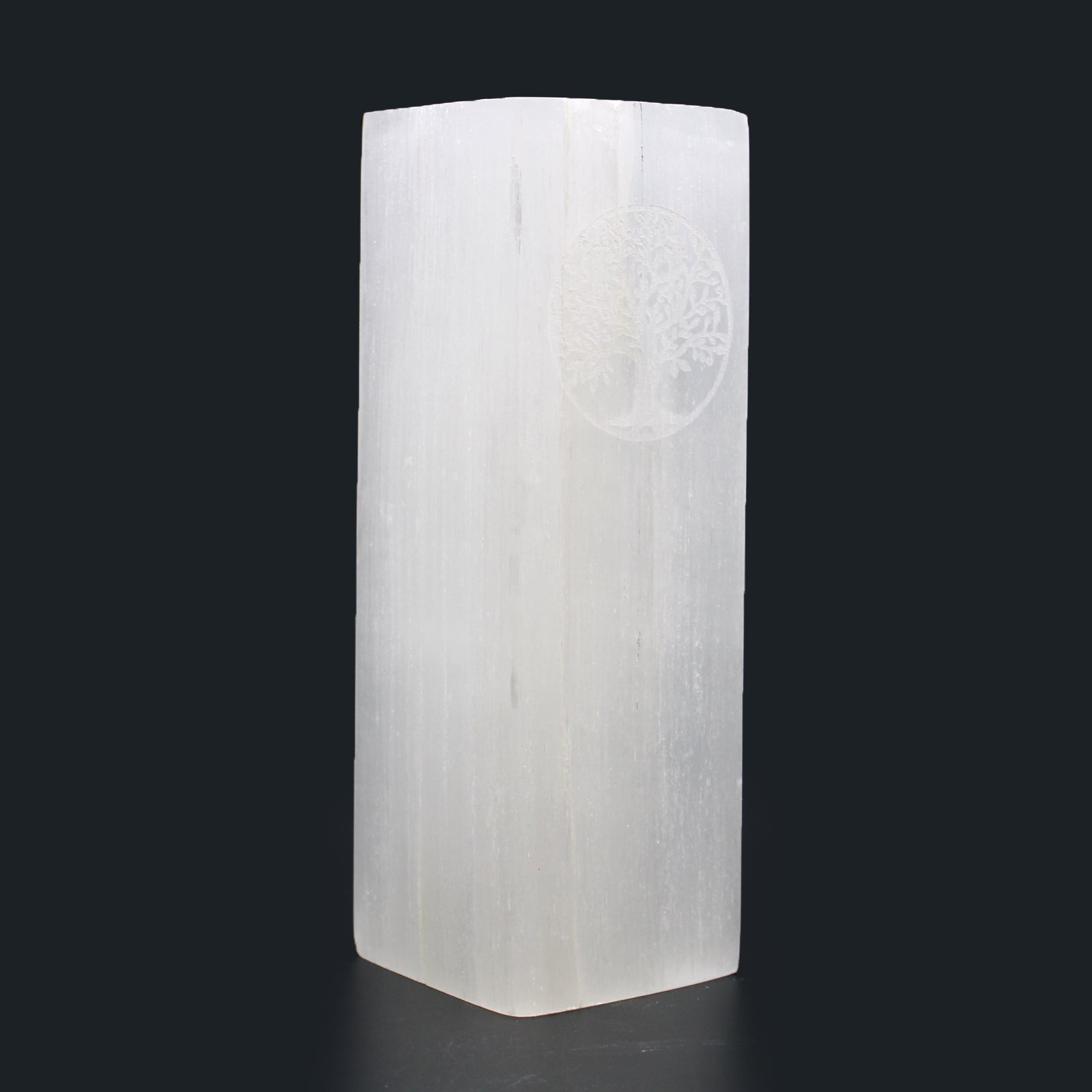 Selenite Block Lamp 25cm - Tree of Life From Witch, Please!