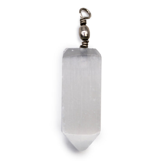 Selenite Obelisk Pendant From Witch, Please!