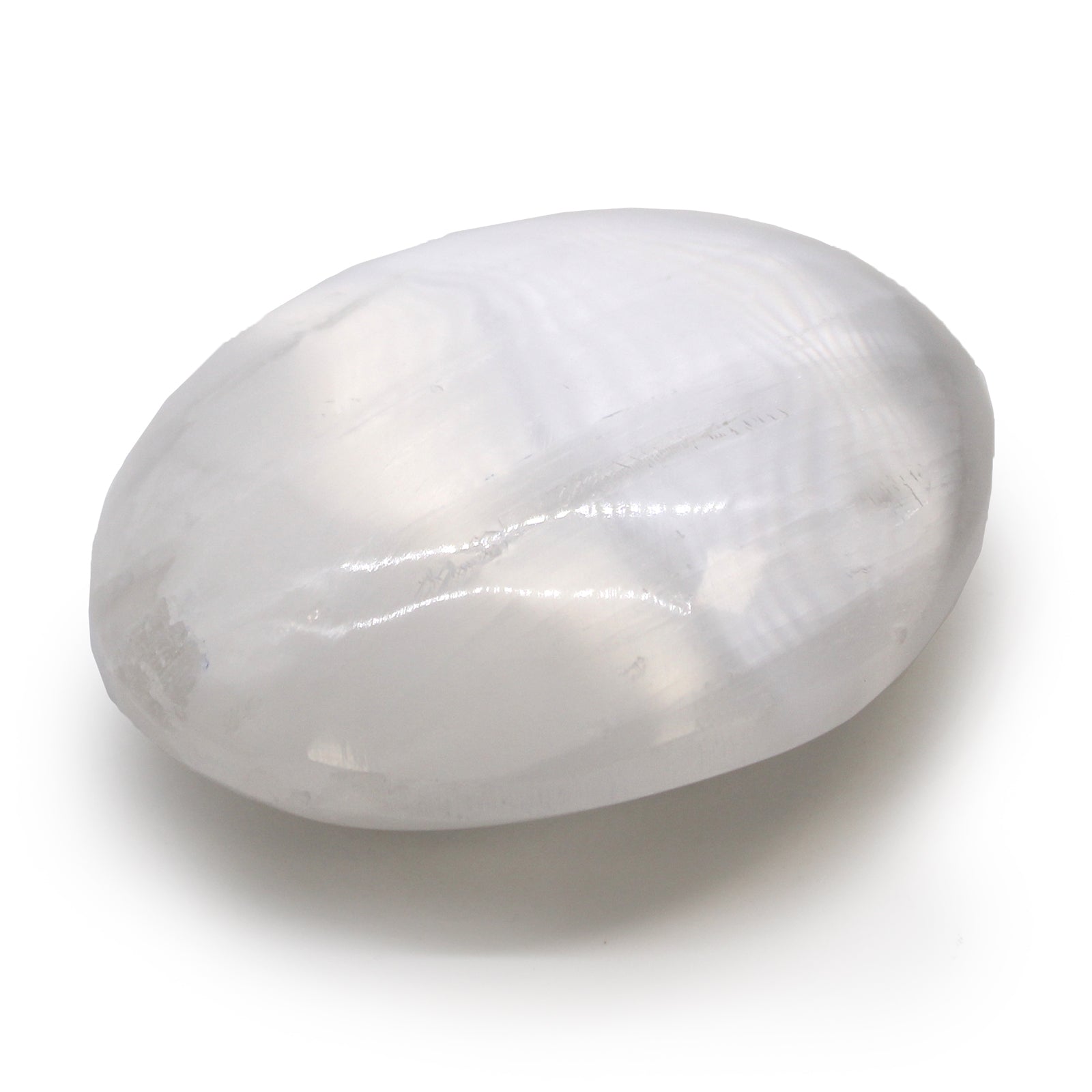 Selenite Palm Stone - 6.5 cm From Witch, Please!