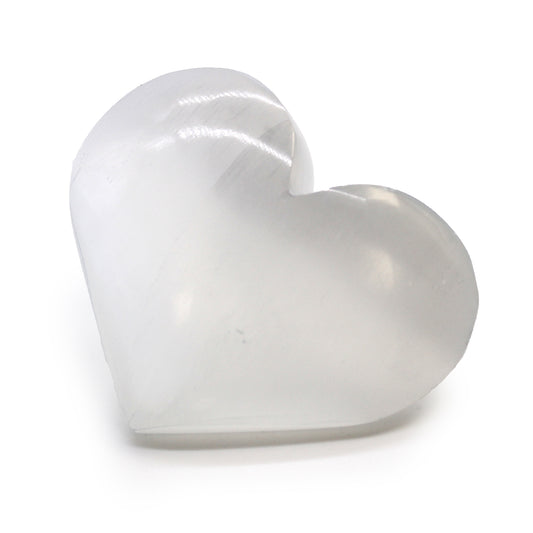 Selenite Heart - 5-6 cm From Witch, Please!