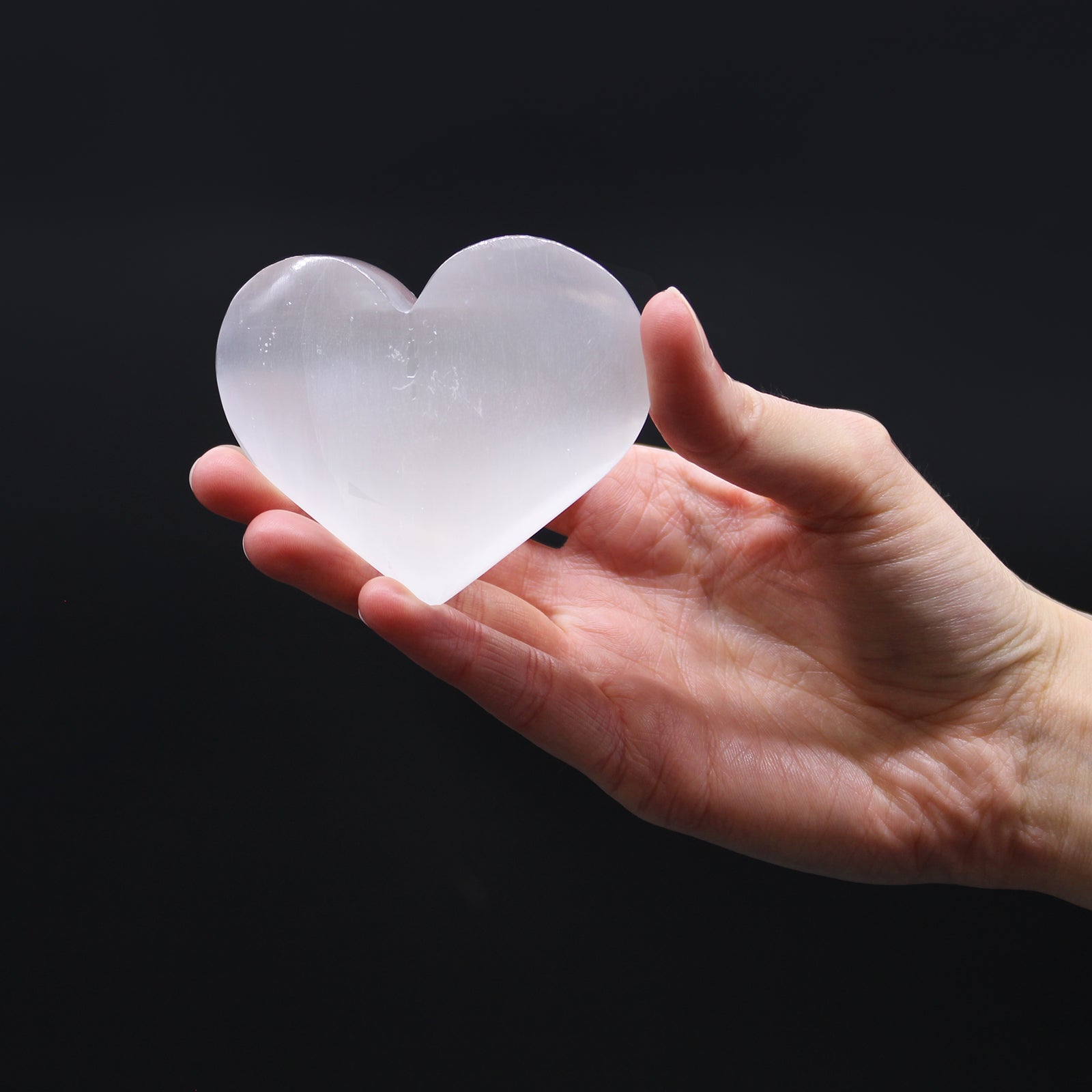 Selenite Heart - 5-6 cm From Witch, Please!