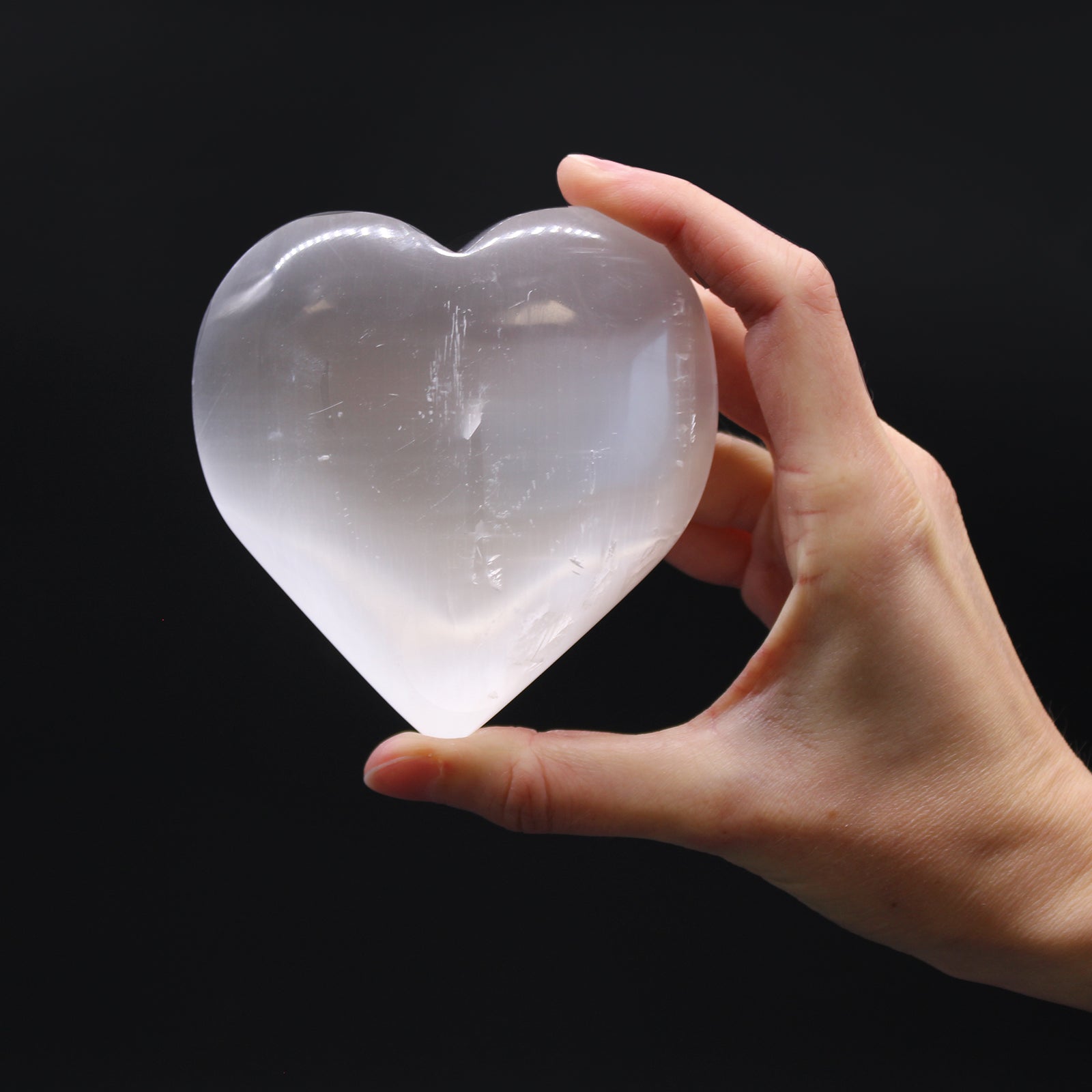 Selenite Heart - 10 cm From Witch, Please!