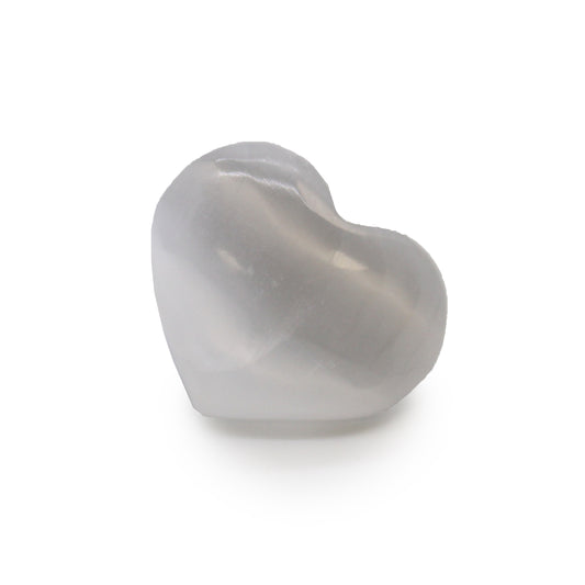 Selenite Heart - 3-4cm From Witch, Please!