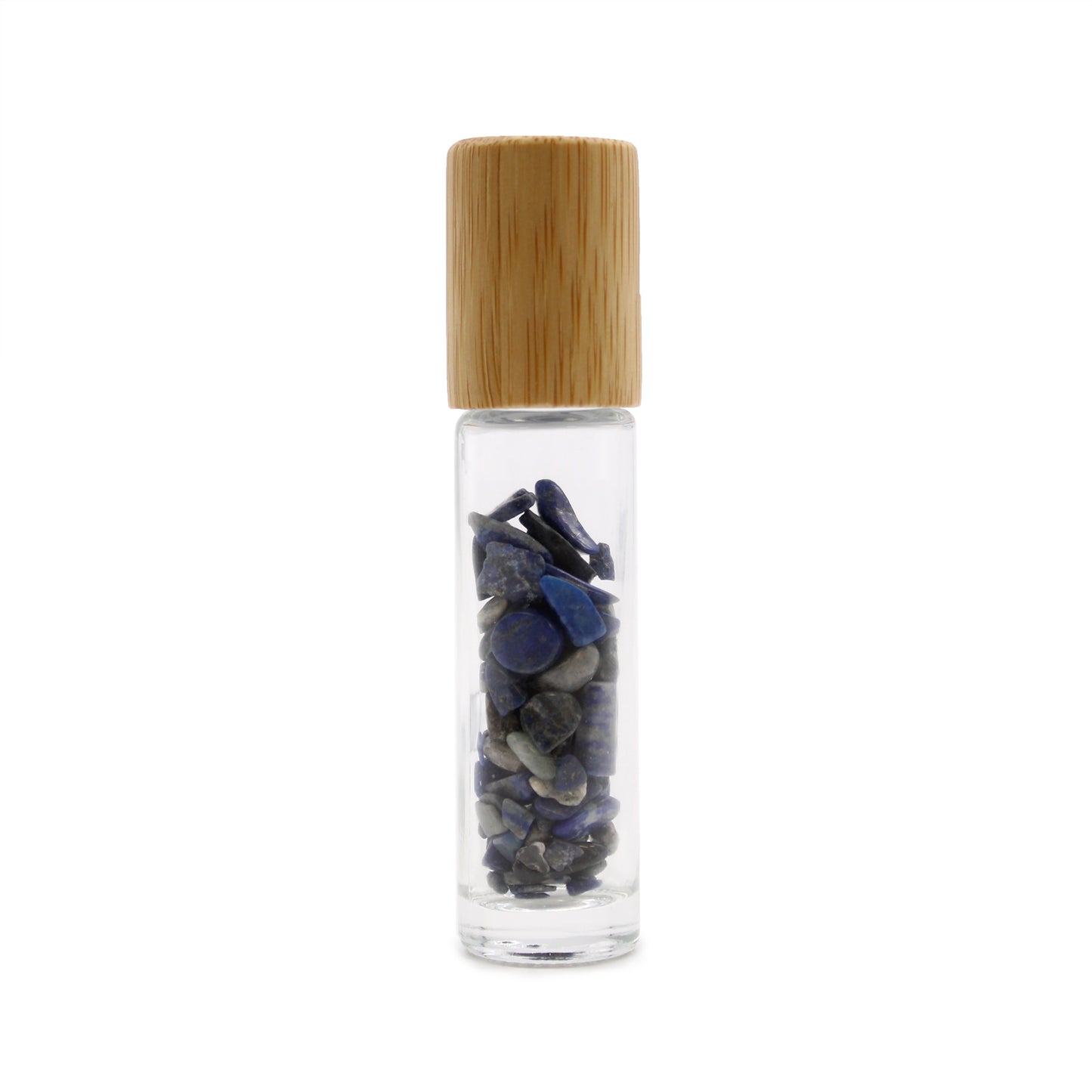 Gemstone Essential Oil Roller Bottle - Sodalite  - Wooden Cap From Witch, Please!