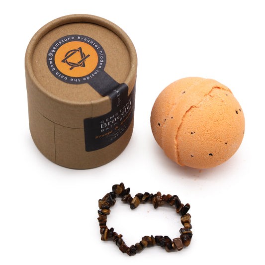 Tiger Eye Gem Bracelet Bath Bomb From Witch, Please!