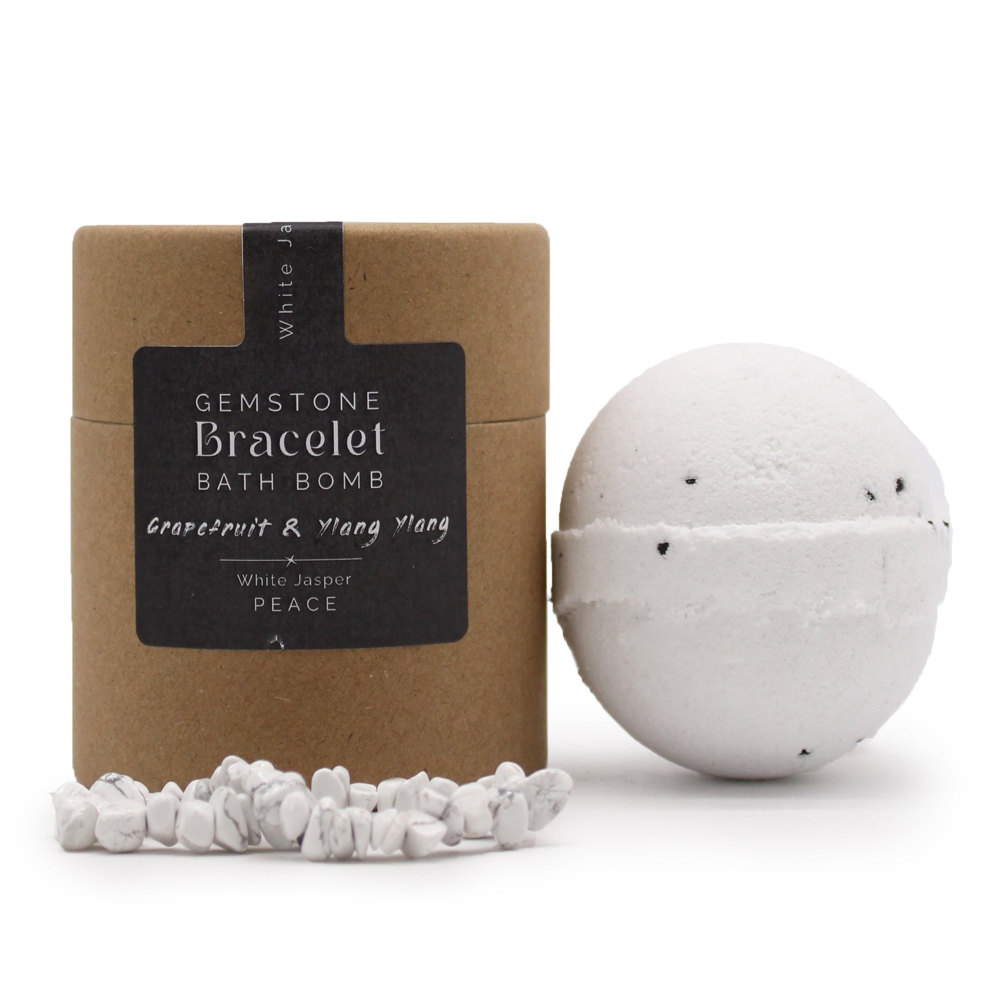 White Jasper Gem Bracelet Bath Bomb From Witch, Please!