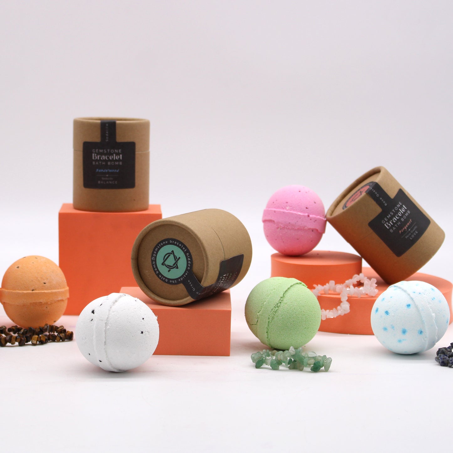 Tiger Eye Gem Bracelet Bath Bomb From Witch, Please!