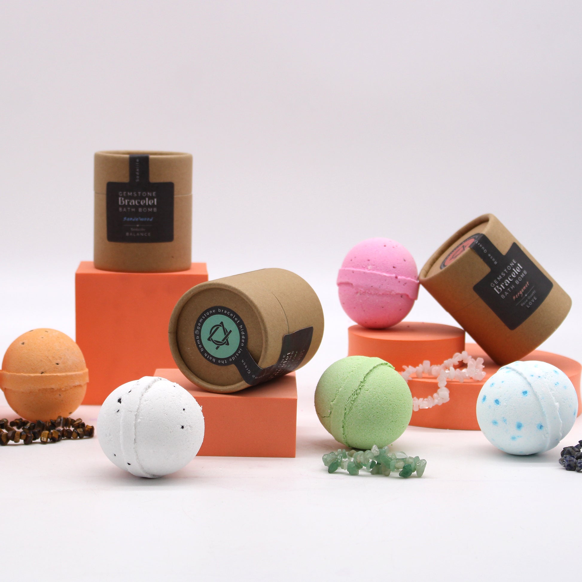 Tiger Eye Gem Bracelet Bath Bomb From Witch, Please!