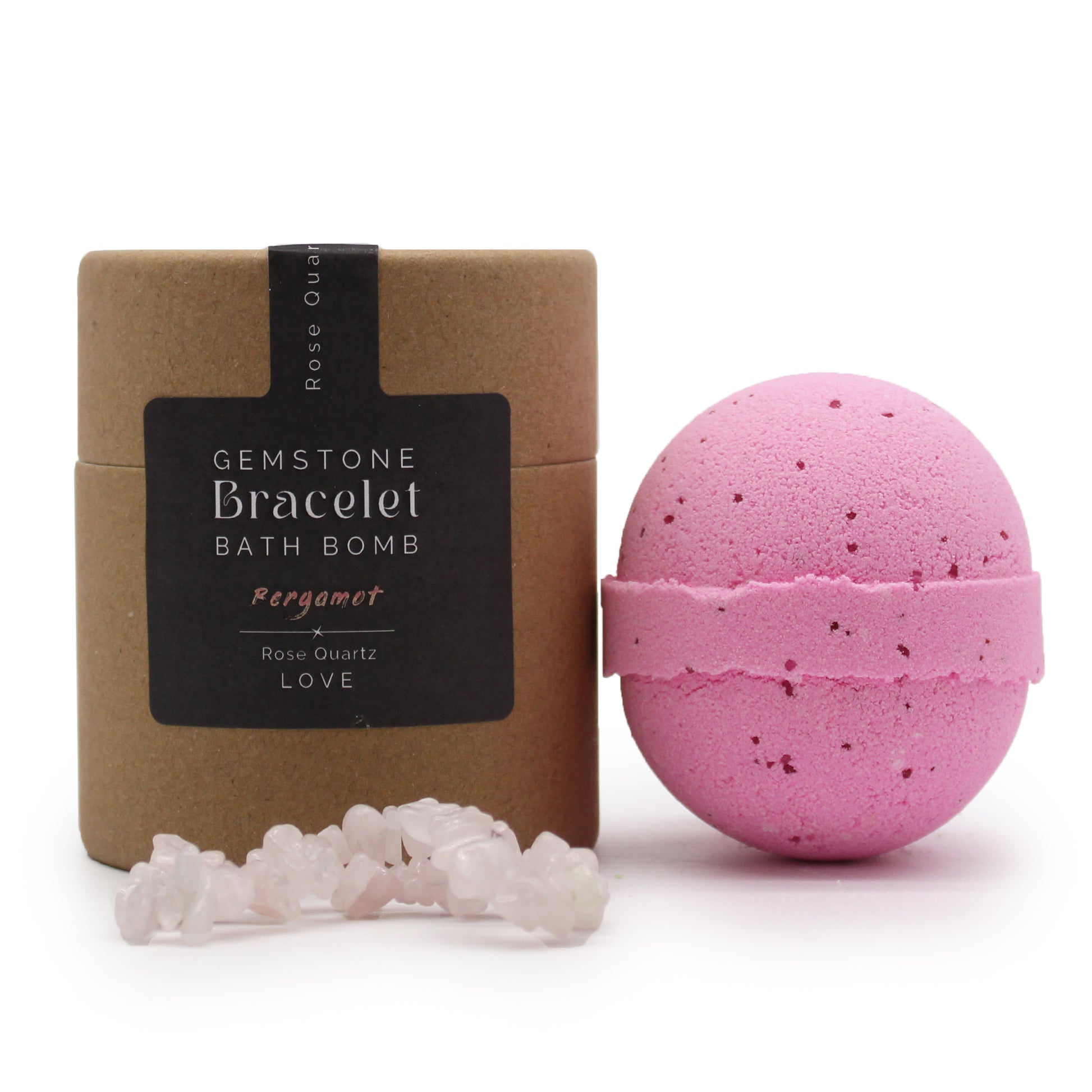 Rose Quartz Gem Bracelet Bath Bomb From Witch, Please!