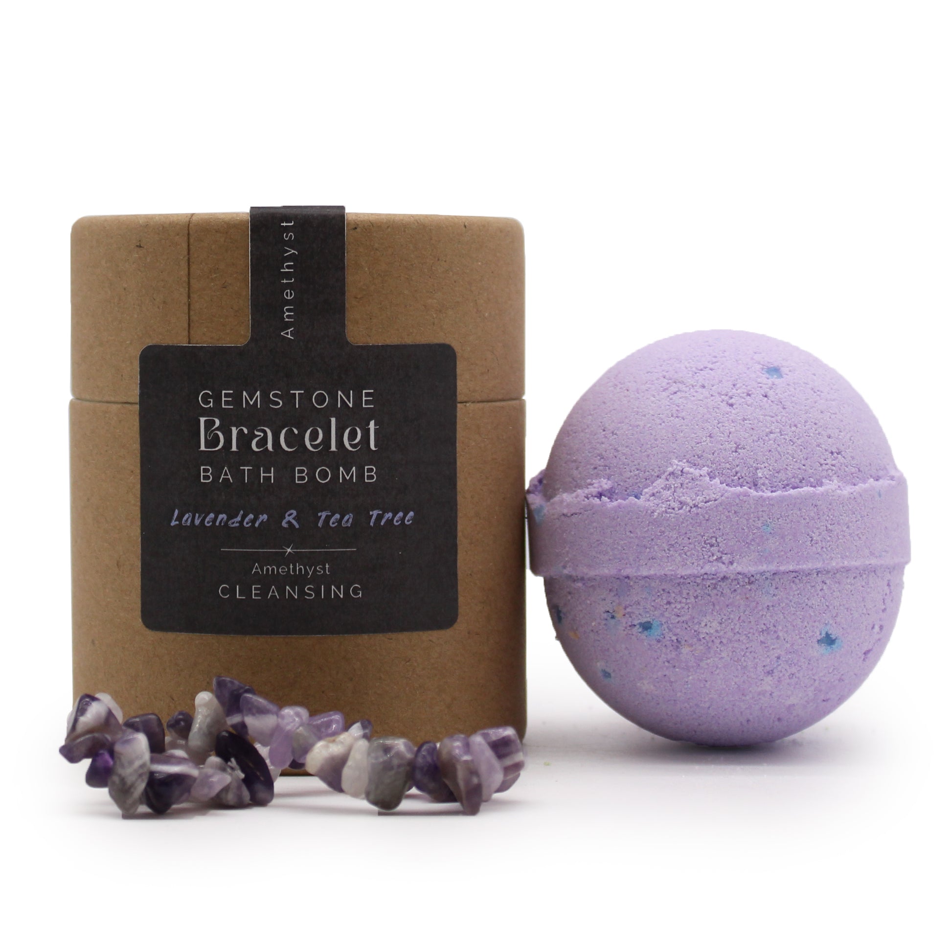 Amethyst Gem Bracelet Bath Bomb From Witch, Please!