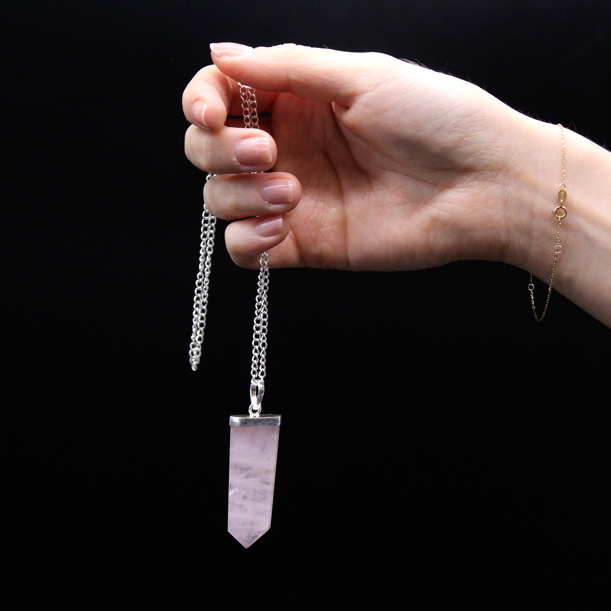 Gemstone Flat Pencil Pendant - Amethyst From Witch, Please!