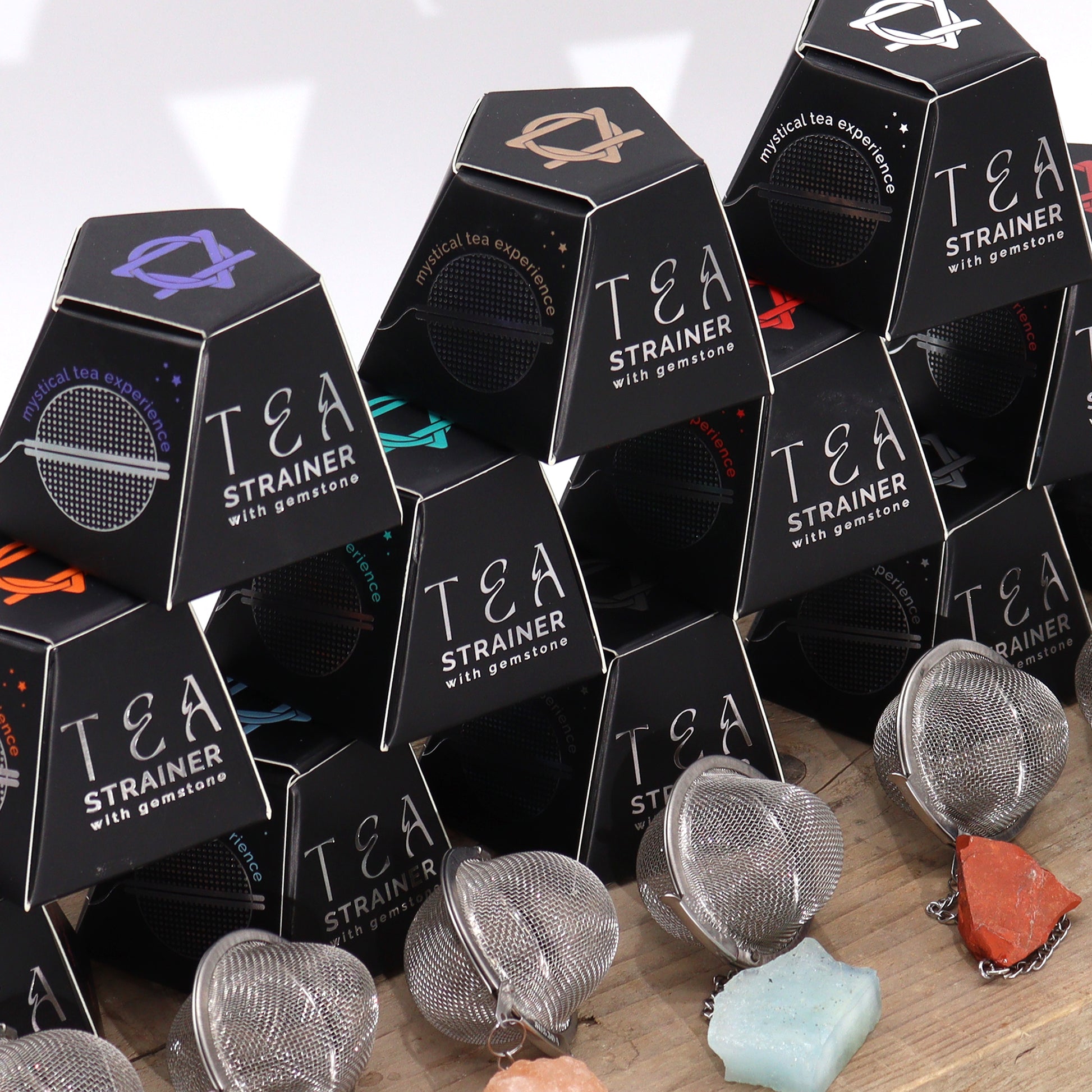 Raw Crystal Gemstone Tea Strainer - Smoky Quartz From Witch, Please!