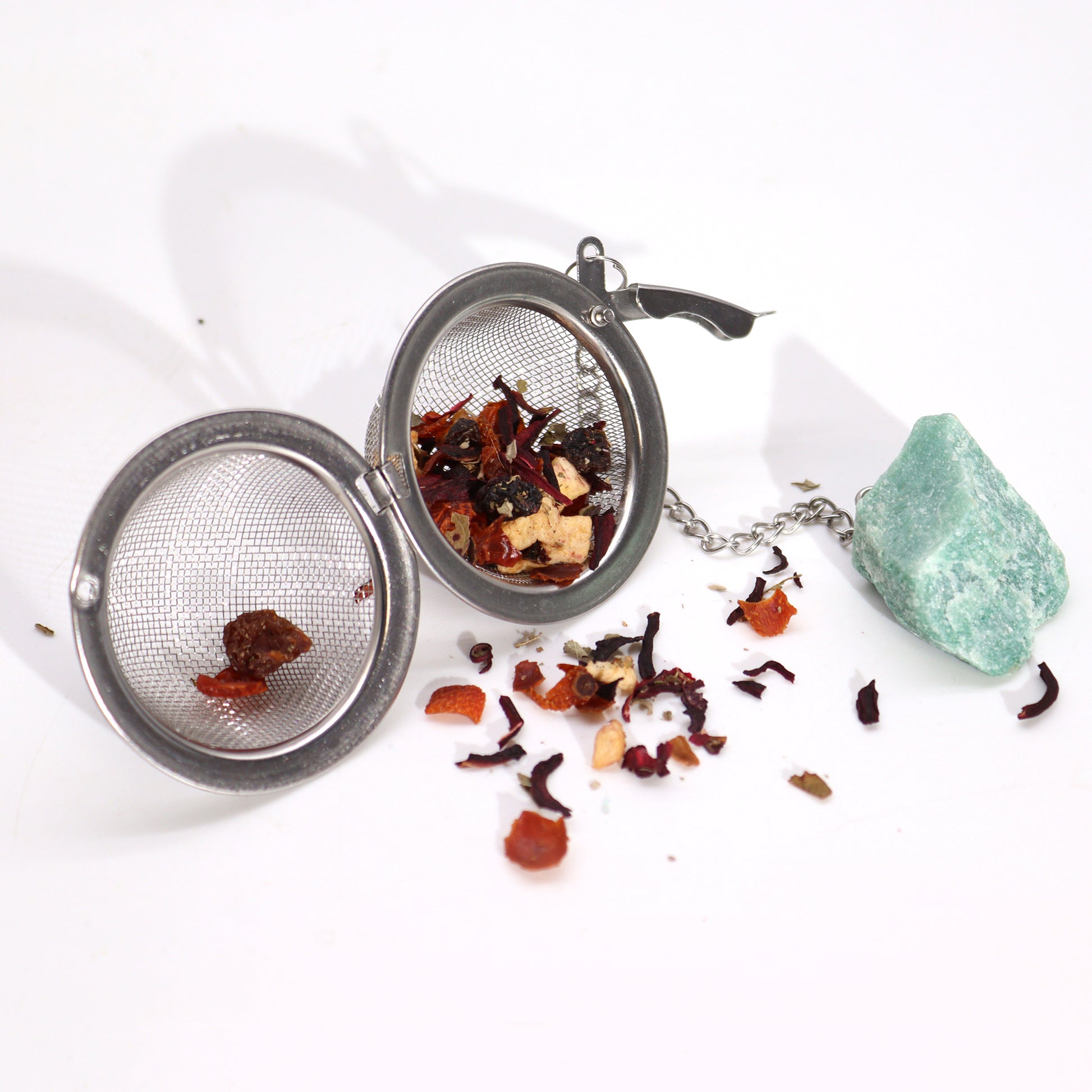 Raw Crystal Gemstone Tea Strainer - Smoky Quartz From Witch, Please!