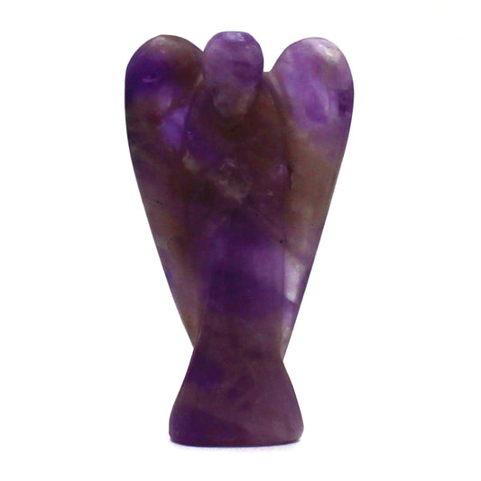 Hand Carved Gemstone Angel - Amethyst From Witch, Please!