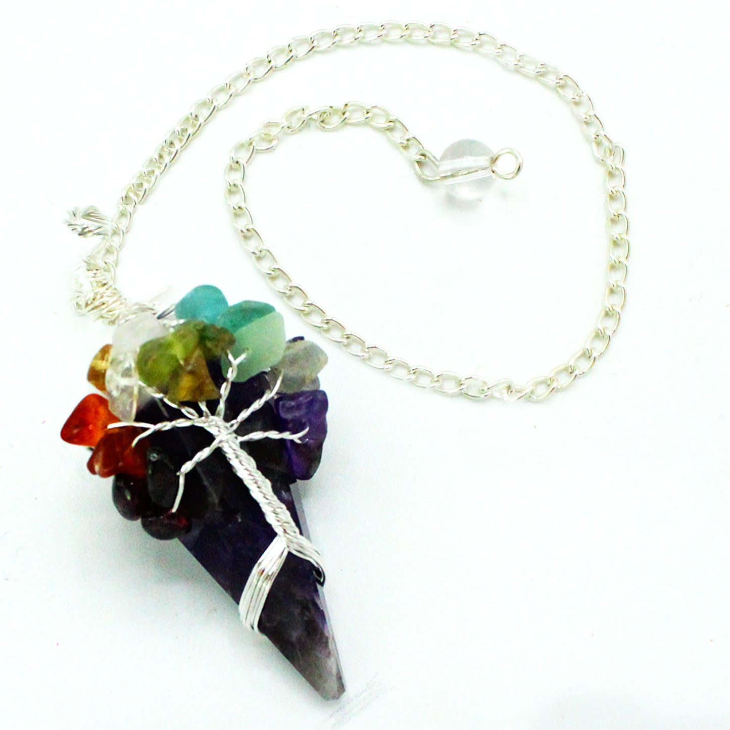 Magic Pendulum - Seven Chakra - Amethyst From Witch, Please!