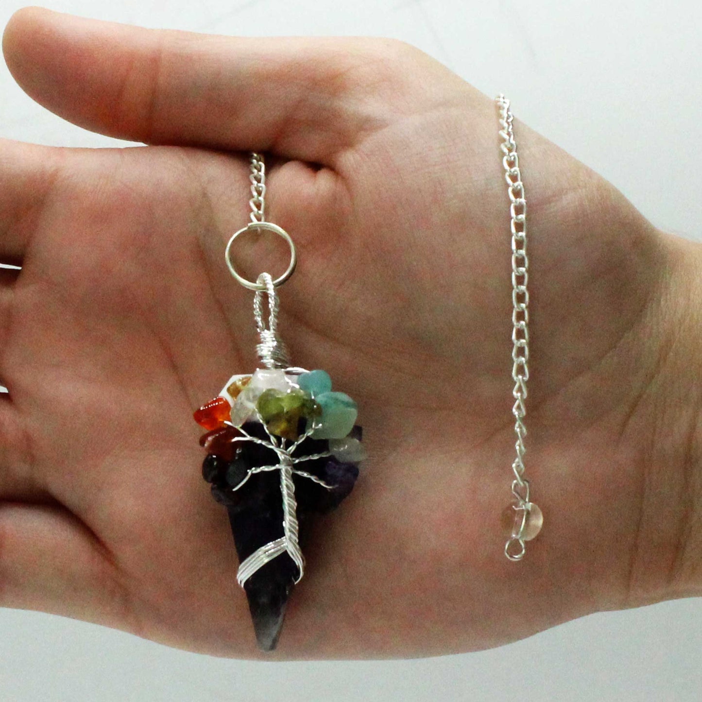 Magic Pendulum - Seven Chakra - Amethyst From Witch, Please!