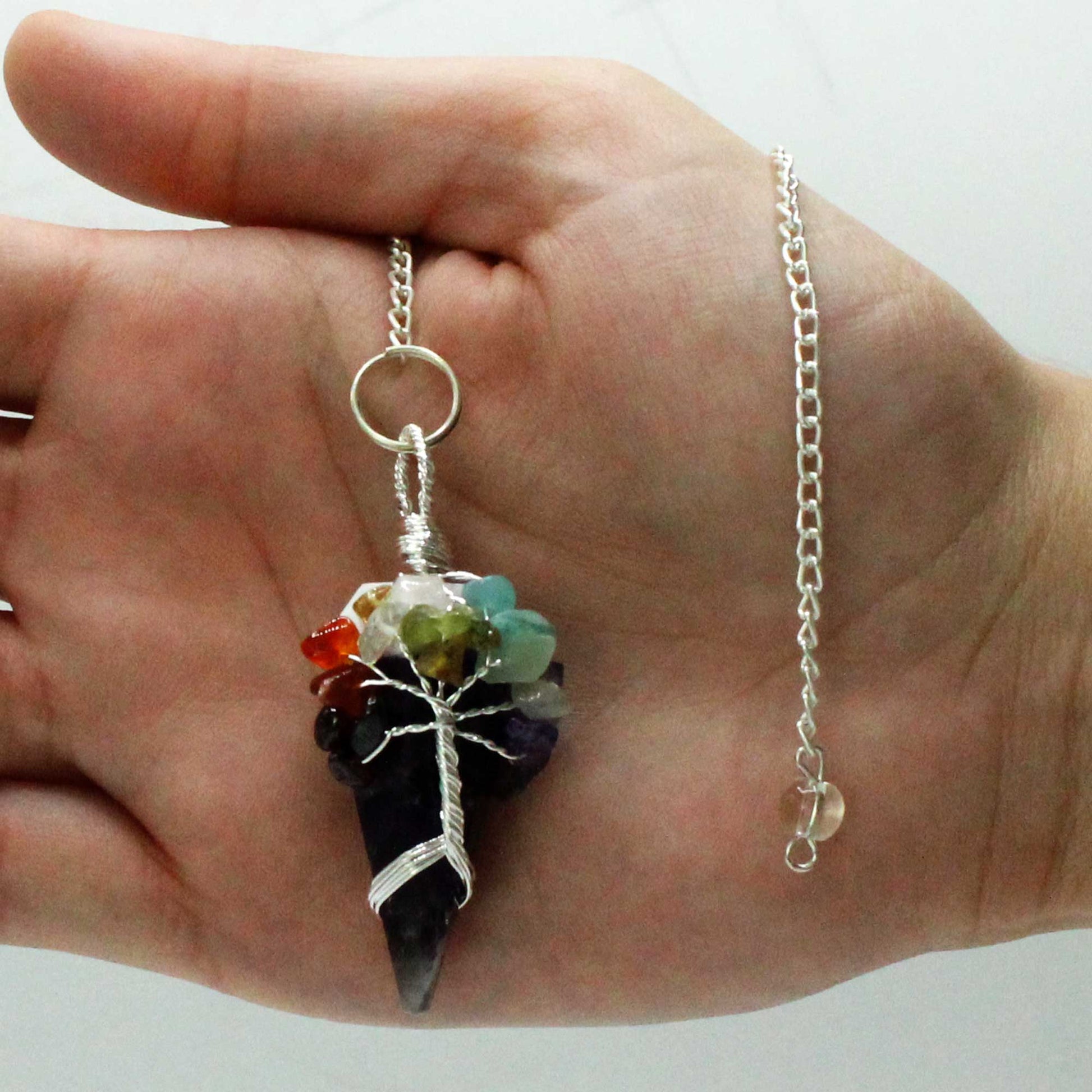 Magic Pendulum - Seven Chakra - Amethyst From Witch, Please!