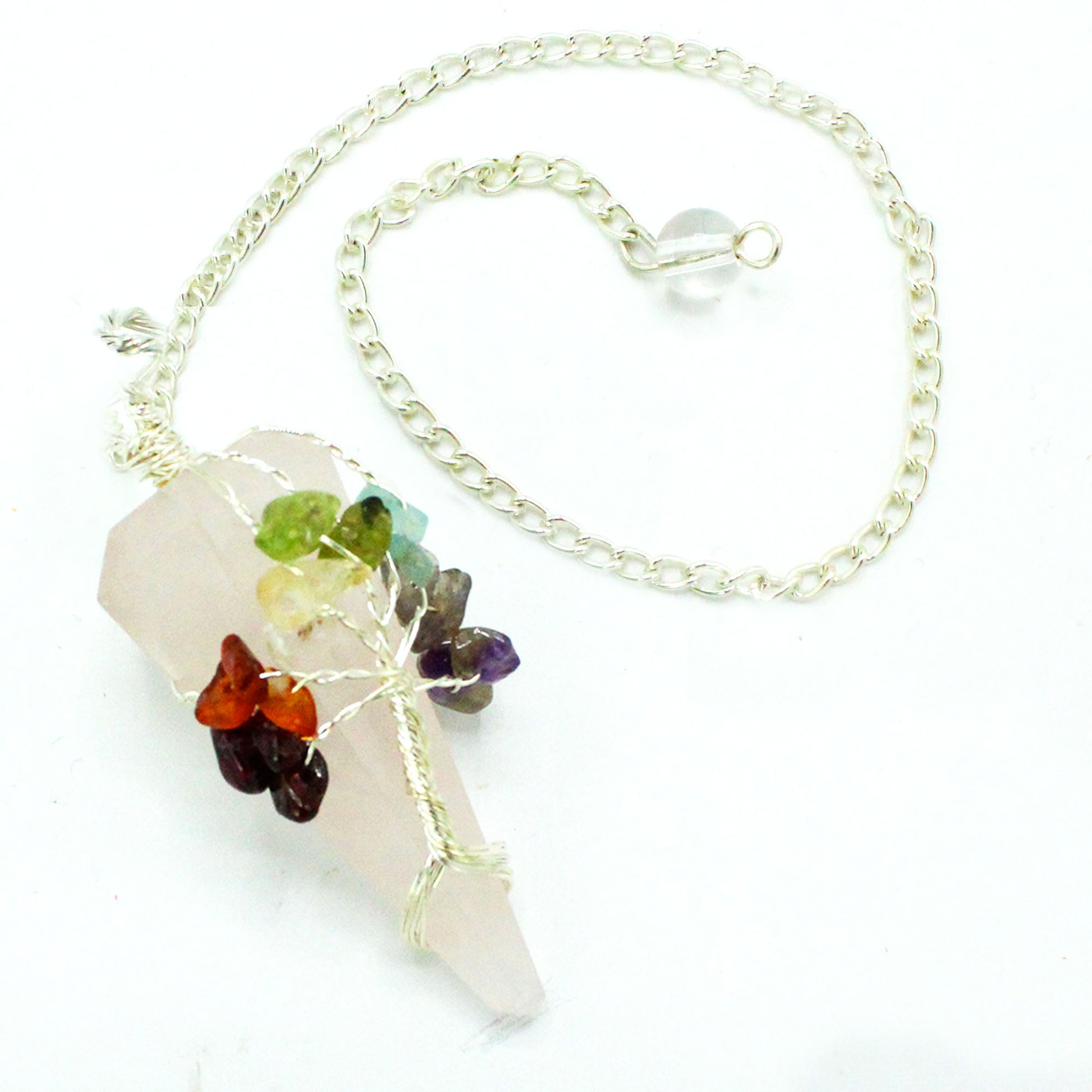 Magic Pendulum - Seven Chakra - Rose Quartz From Witch, Please!
