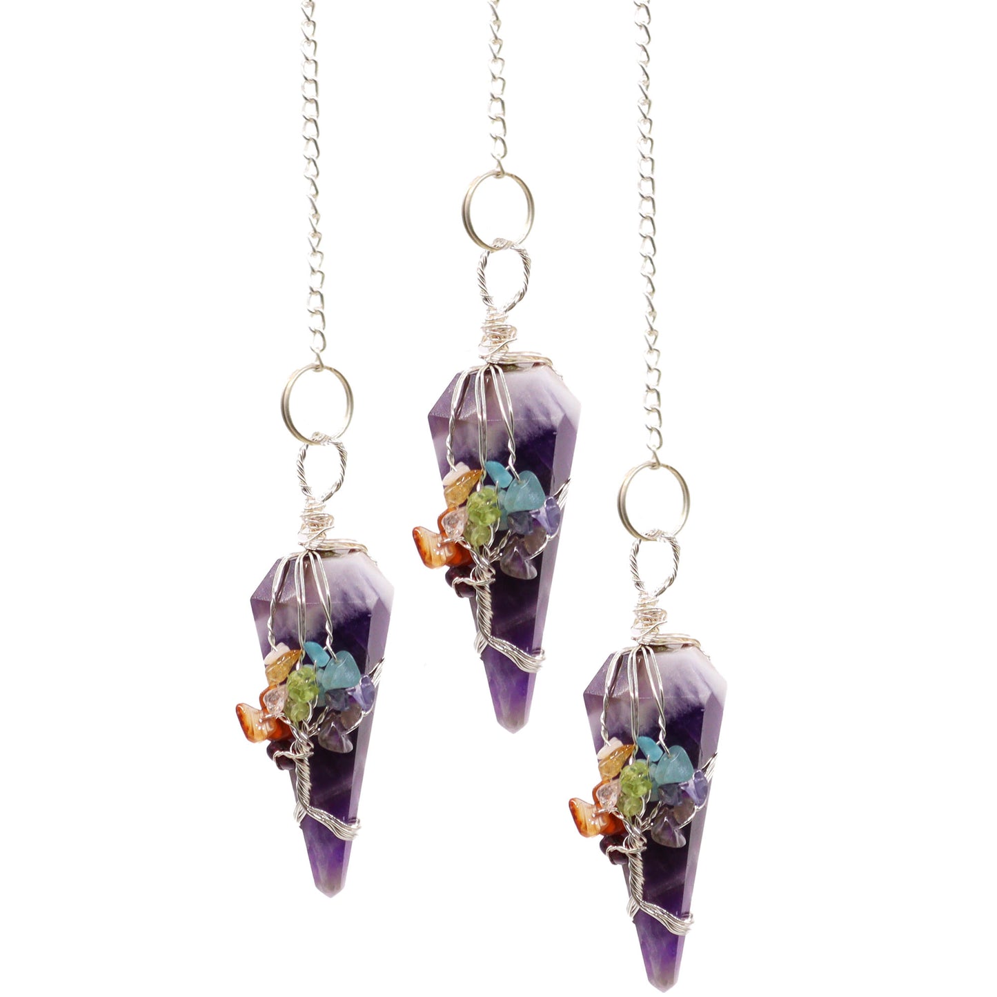 Magic Pendulum - Seven Chakra - Amethyst From Witch, Please!