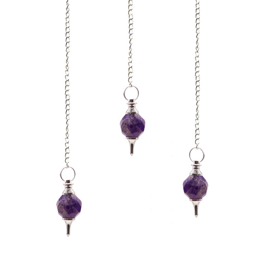 Facted Gemstone Pendulum - Amethyst From Witch, Please!