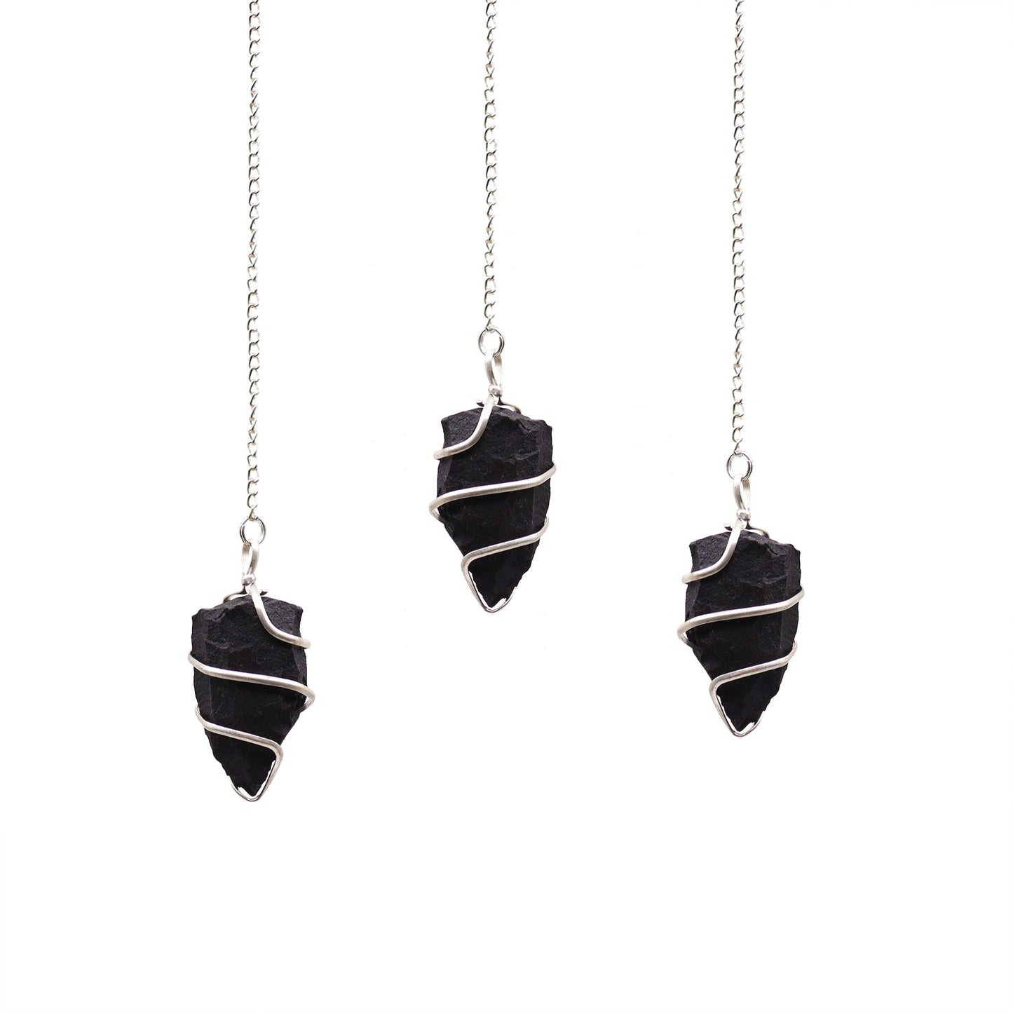 Raw Gemstone Pendulum - Black Agate From Witch, Please!