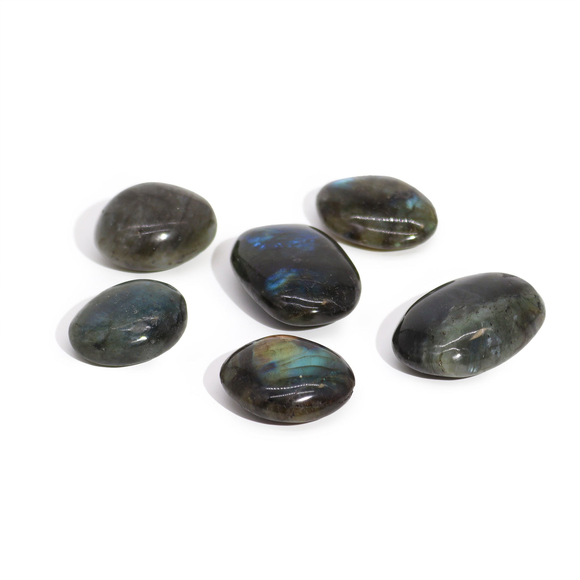 Madagascar Labradorite Palm Stone (approx 25-30gms 55-60mm) From Witch, Please!