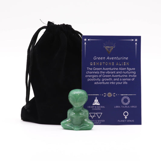 Gemstone Alien - Green Aventurine From Witch, Please!