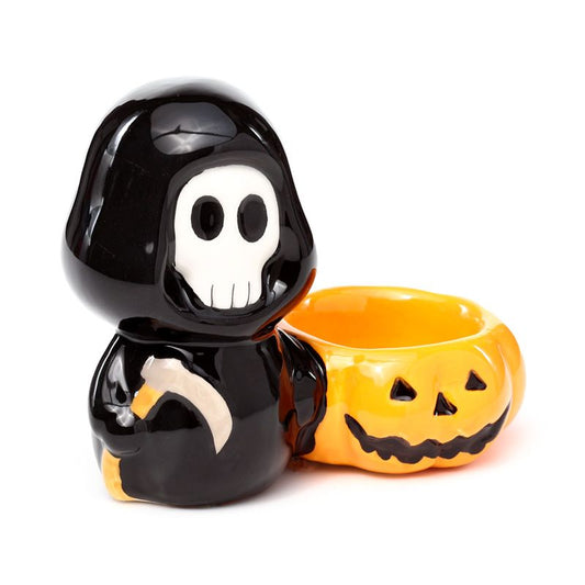 Ceramic Skull Boy Tea Light Candle Holder From Witch, Please!