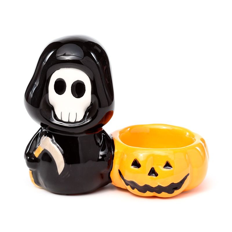 Ceramic Skull Boy Tea Light Candle Holder From Witch, Please!