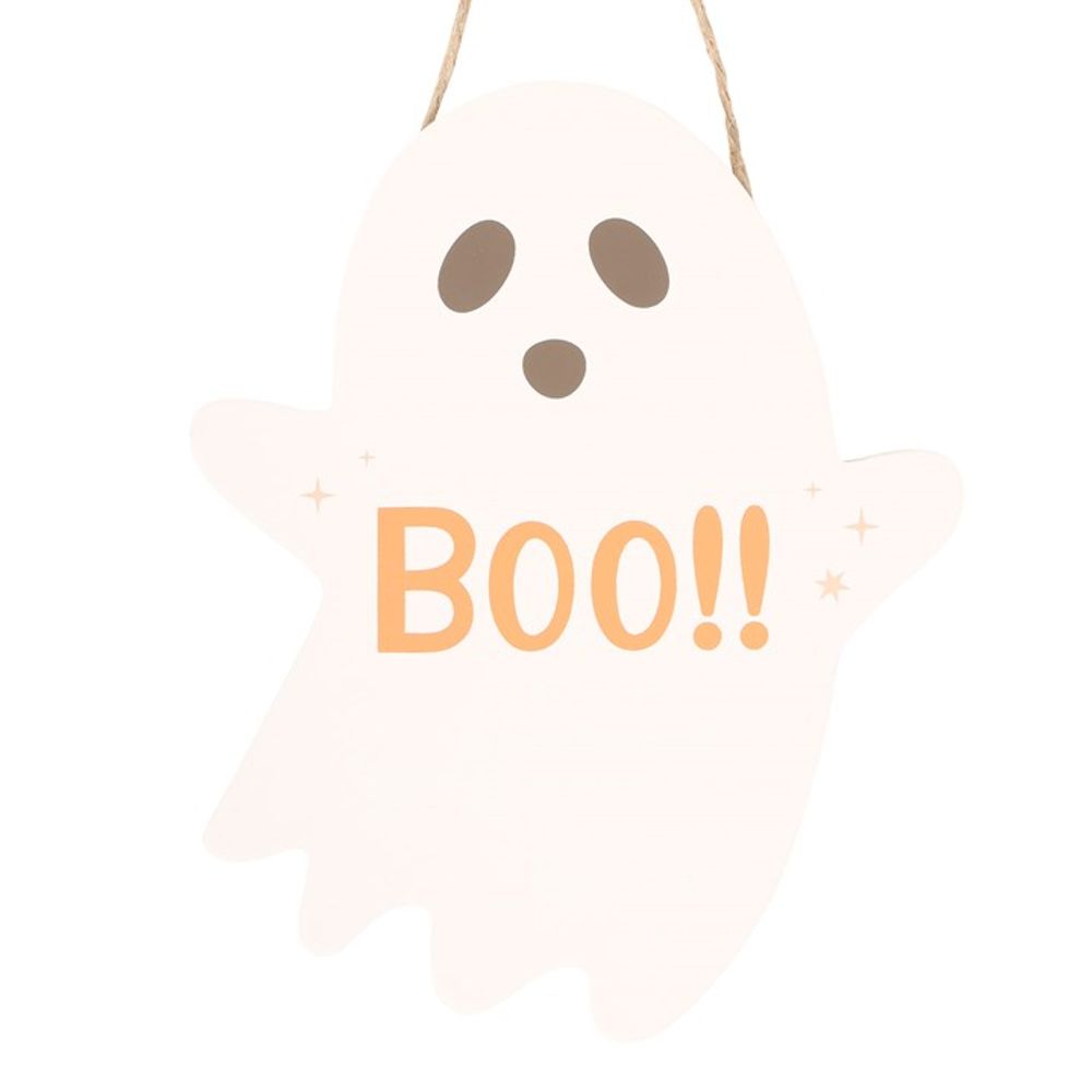 20cm Ghost Shaped Hanging Sign From Witch, Please!