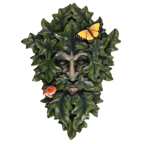 29x21cm Leafy Green Man Wall Plaque