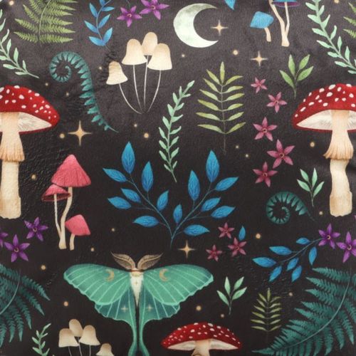 35cm Square Dark Forest Print Cushion From Witch, Please!