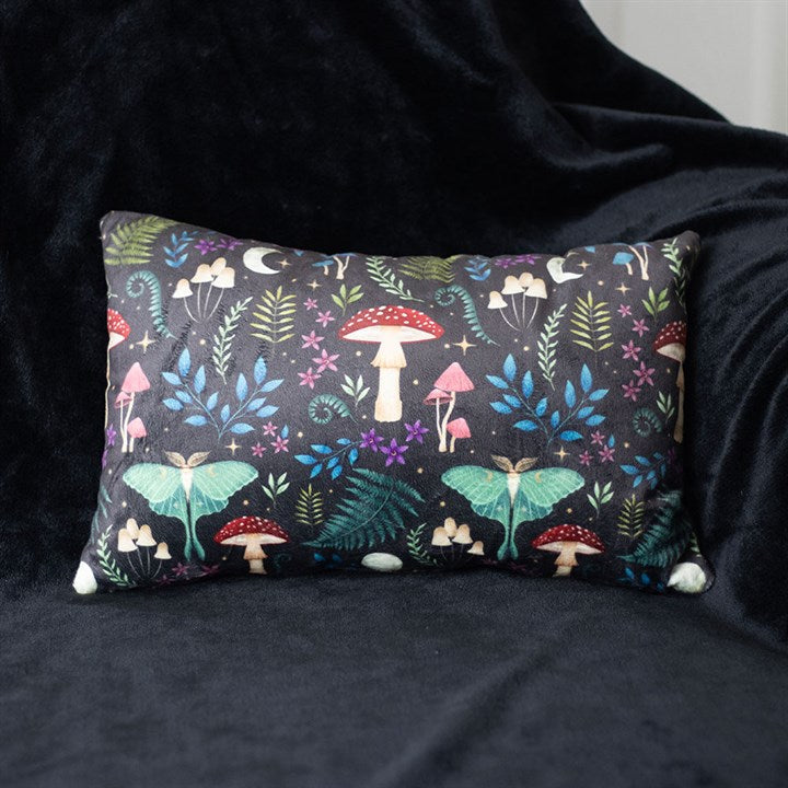 40cm Rectangular Dark Forest Print Cushion From Witch, Please!