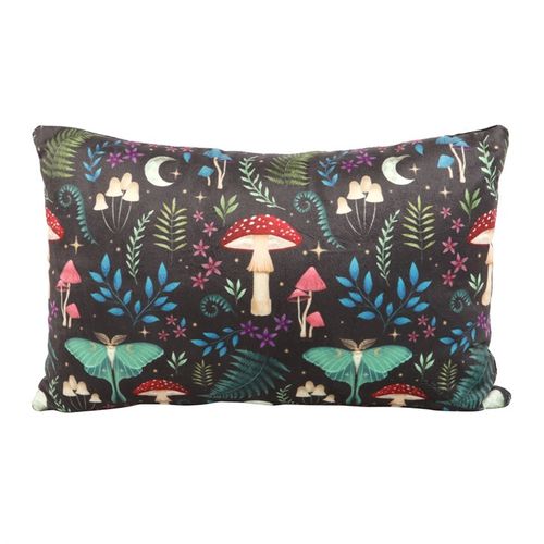 40cm Rectangular Dark Forest Print Cushion From Witch, Please!