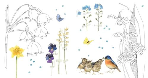 Magical Nature : Coloring Pages for Relaxation and Happiness