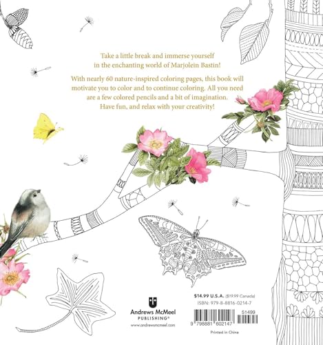 Magical Nature : Coloring Pages for Relaxation and Happiness