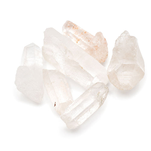 6 Himalayan Quartz Crystal Pieces - Mineral Specimens Rare