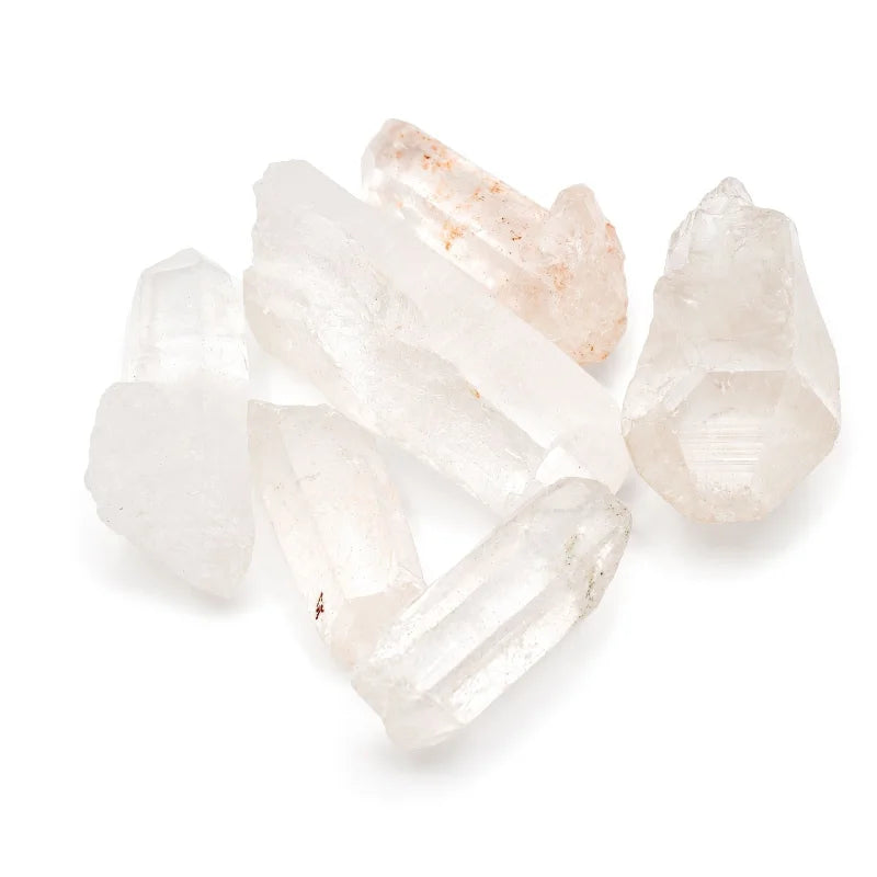 6 Himalayan Quartz Crystal Pieces - Mineral Specimens Rare