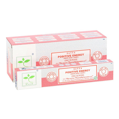 6 Packs of Positive Energy Earth Incense by Satya