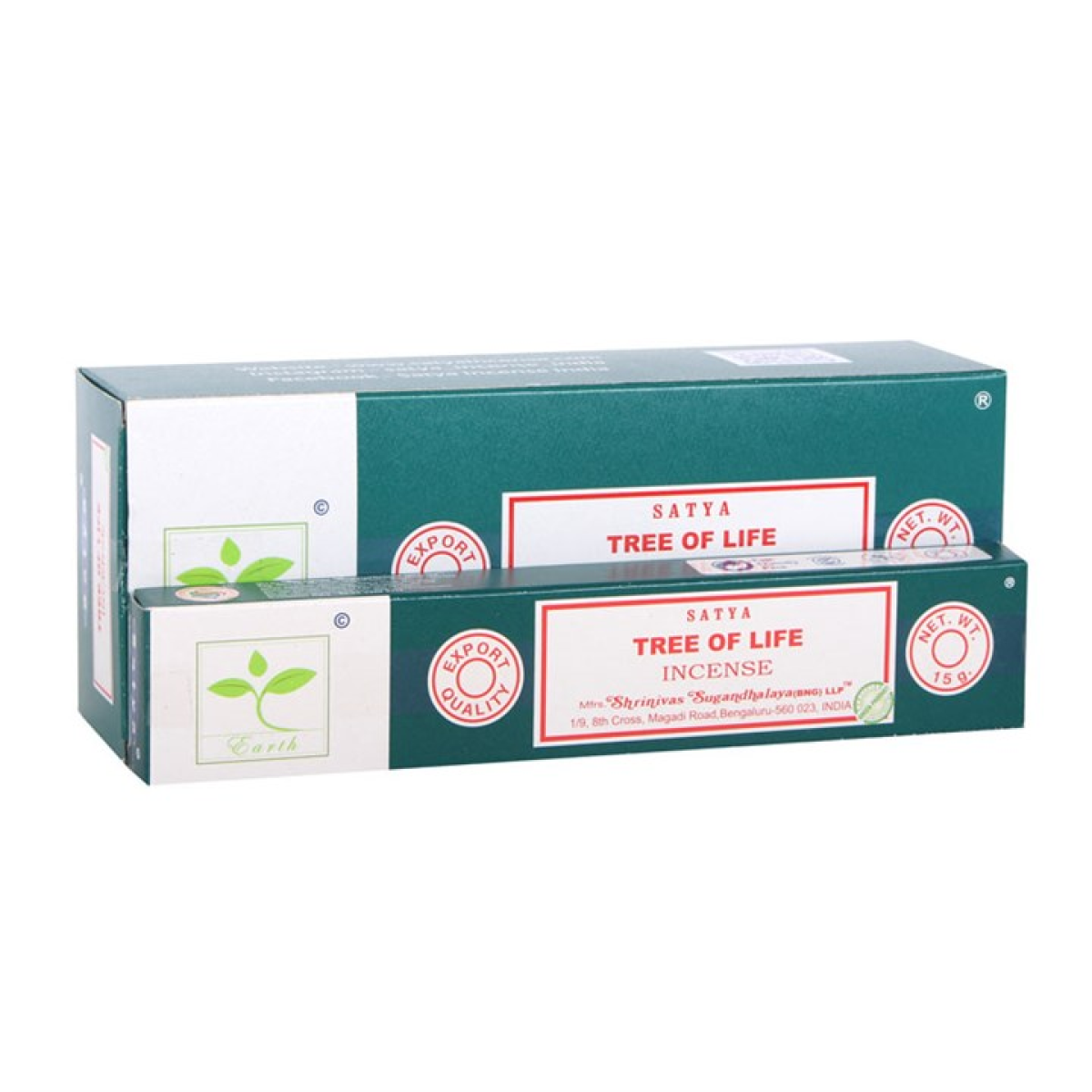 6 Packs of Tree Life Earth Incense by Satya