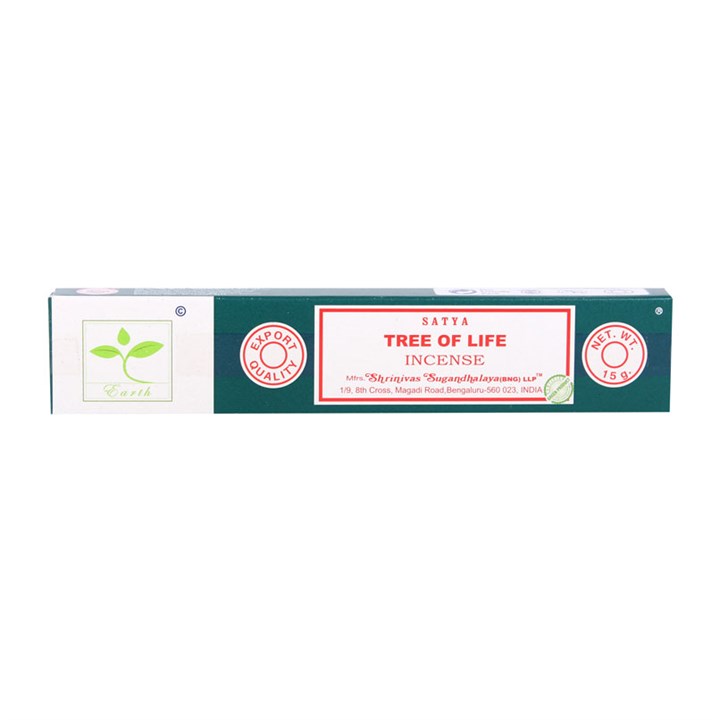 6 Packs of Tree Life Earth Incense by Satya