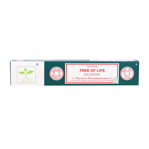 6 Packs of Tree Life Earth Incense by Satya
