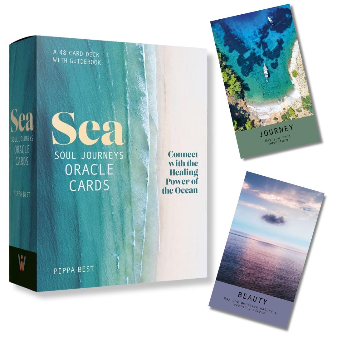 Sea Soul Journeys Oracle Cards : A 48 Card Deck with Guidebook - Connect with the Healing Power of the Ocean - Sold by Witch, Please!