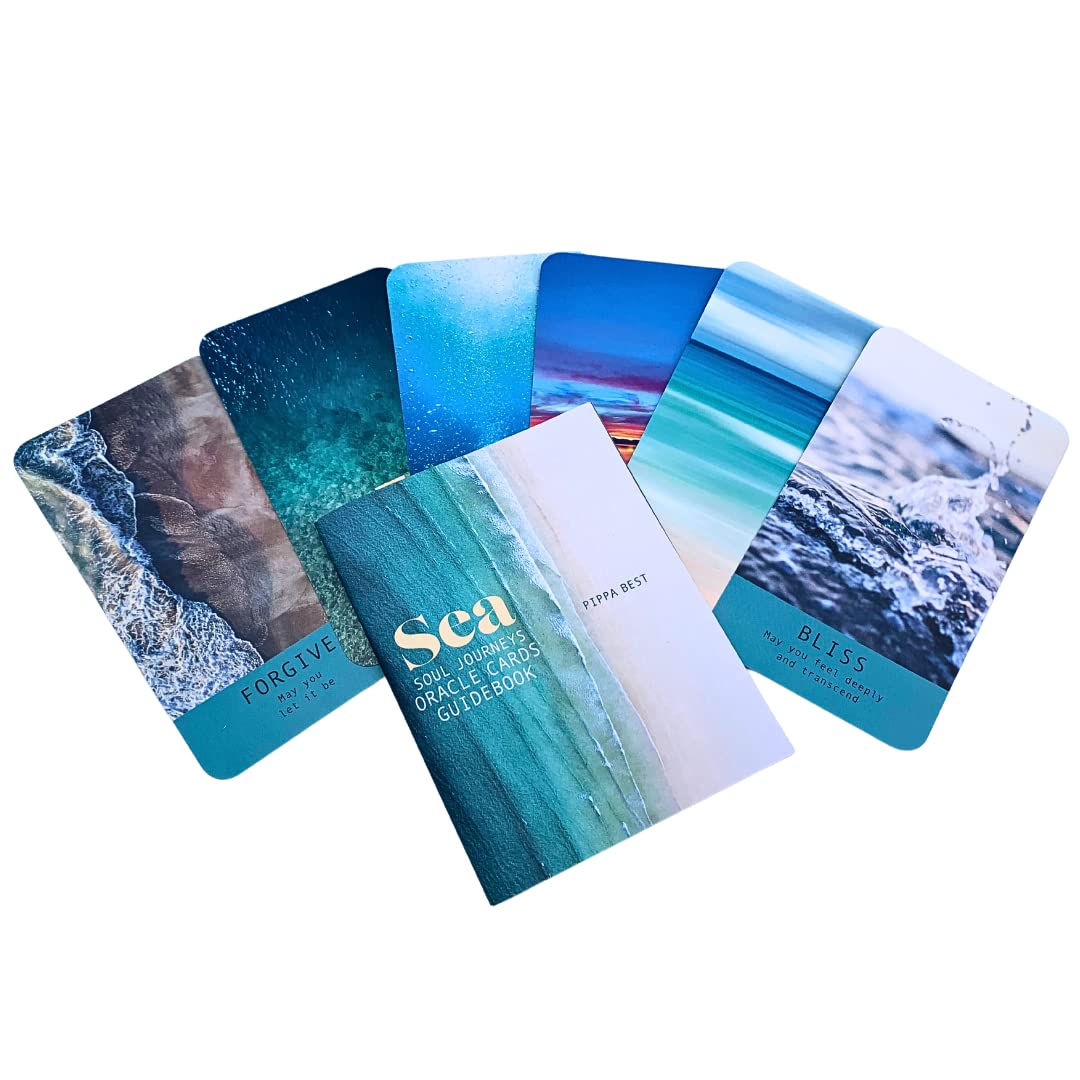 Sea Soul Journeys Oracle Cards : A 48 Card Deck with Guidebook - Connect with the Healing Power of the Ocean - Sold by Witch, Please!