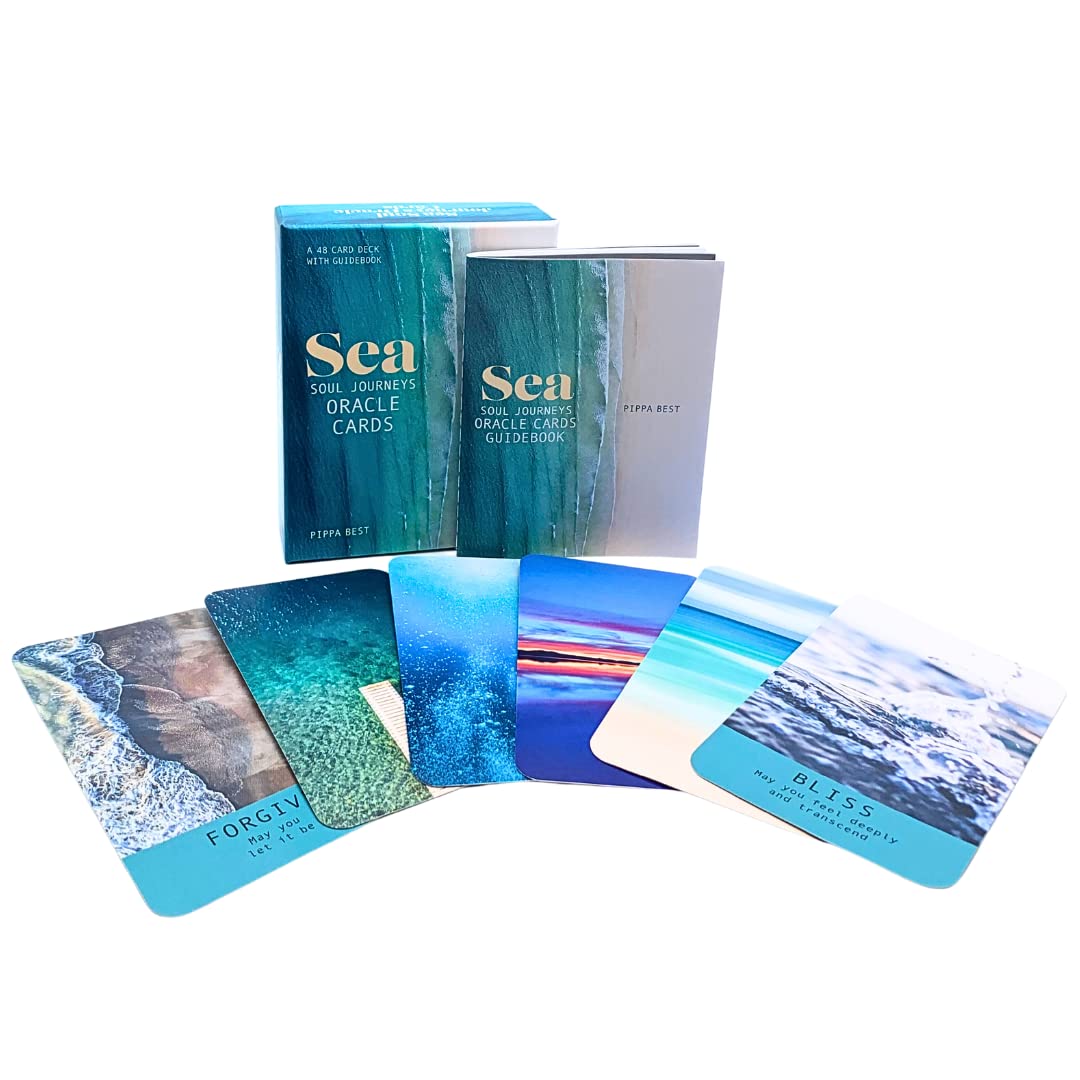 Sea Soul Journeys Oracle Cards : A 48 Card Deck with Guidebook - Connect with the Healing Power of the Ocean - Sold by Witch, Please!