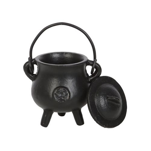 7.5cm Smooth Cast Iron Cauldron with Pentagram From Witch, Please!